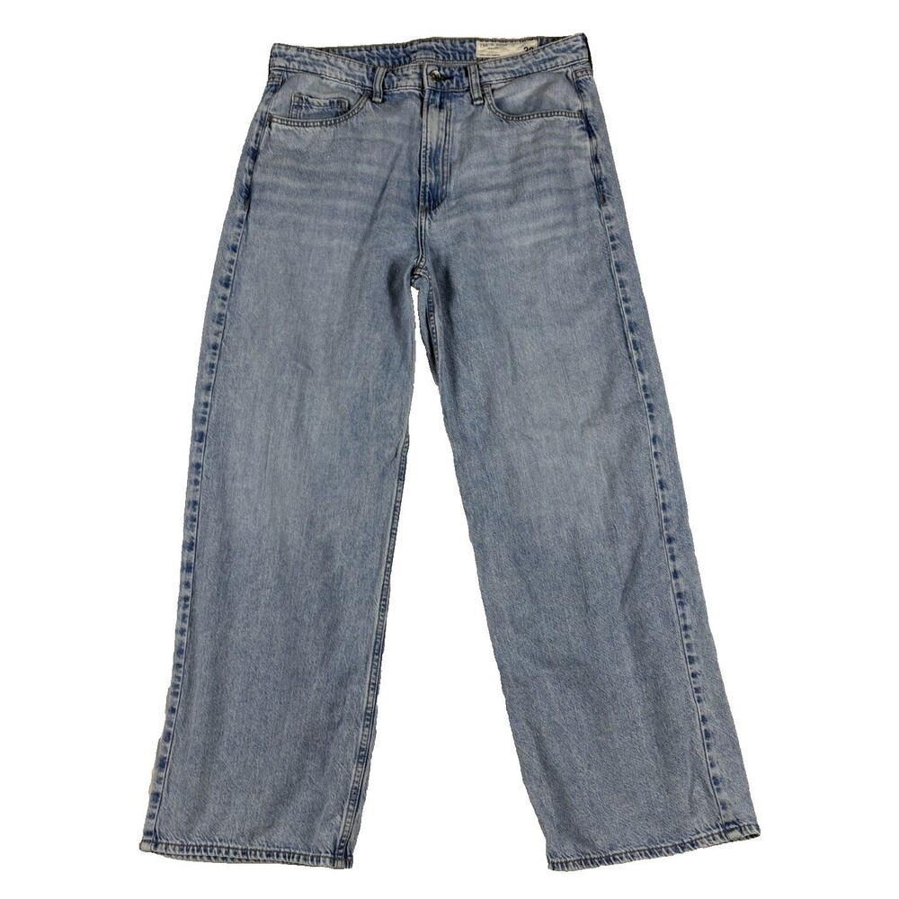 rag & bone Lori Full Length Jeans 30 Lansdale Light Wash Wide Leg High Rise
